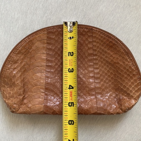 ANTONELLA DI PIETRO , Italian , real snake leather pouch - Picture 4 of 6